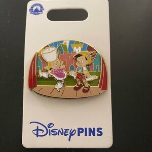Disney Parks 3-D Pinocchio Pin Authentic New on Card
